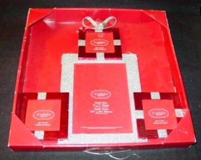 MARCO DE FOTOS CUADRADO para colgar en la pared de San Nicolás regalos de Navidad (4) fotos 13" pulgadas Foto 1 de 4