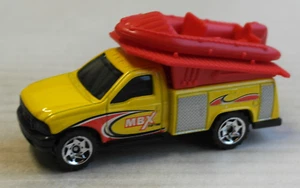 Matchbox Ford Utility Truck mit Schlauchboot gelb/rot MBX Mattel yellow/red BOS - Picture 1 of 4