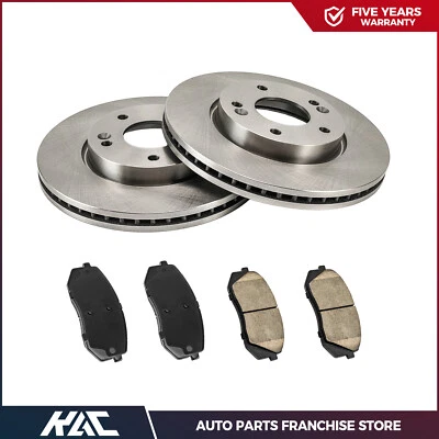 Передние тормозные диски и керамические тормозные колодки 6 шт для Hyundai Tucson Kia 2010 - 2012 годов выпуска  - Изображение 1 из 4