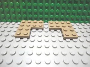 Lego 2 Dark Tan 4x4 corner plate base NEW - Picture 1 of 1