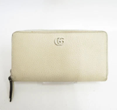 Autentico portafoglio Gucci GG Marmont in pelle con cerniera e cerniera #40632 - Immagine 1 di 4