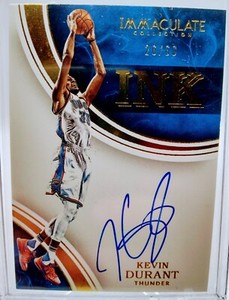 2015-16 Panini Immaculate Ink Auto- Kevin Durant /60 OKC Thunder 
