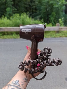 VTG Vidal Sassoon VS222 Professional Brown Folding Travel Hair Dryer TESTED - Picture 1 of 5