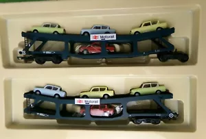 Hornby R6397 Knickgelenkter Motorail Autotransporter mit 8 Autos (Anglia) OO Neu in OVP - Bild 1 von 3