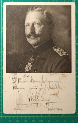 Postal de Alemania 1914 Primera Guerra Mundial, Cruz Roja, Radiotinto, usada Foto 1 de 4