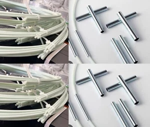 Make Or Replace Ballyhoo Hoop Net-5pcs Fiberglass Rods-5mm Dia-10ft Long - Picture 1 of 2