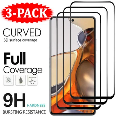 For Xiaomi Mi 14T 13T 12T 11T Pro 3X FULL COVER Tempered Glass Screen Protector - Image 1 of 4