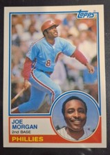 1983 Topps Traded 77T Joe Morgan Hof'er Phillies Sharp Looking Card Bin