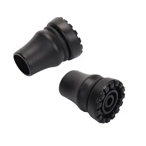 Crutch Tips, 2 Pack 3/4 Inch Heavy Duty Rubber Crutch Tips Replacement Rubber - Picture 1 of 9