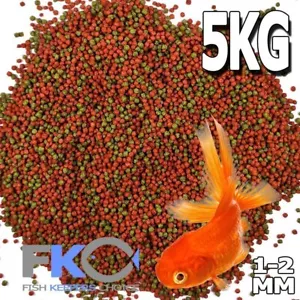 FKC Premium Bulk Goldfish Koi Tropical Floating Pond Fish Food Pellet 1-2mm 5Kg - Picture 1 of 6