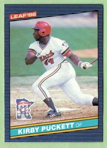 KIRBY PUCKETT Twins~ 1986 Leaf ~ FREE SHIPPING - Picture 1 of 1