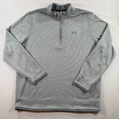 Suéter Under Armour UA Pullover Polar Cuarto Cremallera Para Hombres 2XL Gris Suéter Tejido Foto 1 de 4