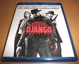Django Unchained blu ray dvd Jamie Foxx Leonardo DiCaprio Quentin Tarantino - Picture 1 of 4