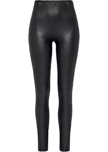 Neu Leggings in Lederoptik Gr. 36/38 Schwarz Damenleggings 7/8 Bein Pants - Bild 1 von 1