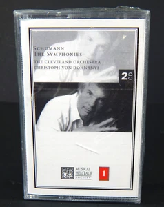 MUSIC SCHUMANN THE SYMPHONIES: CLEVELAND ORCHESTRA DOHNANYI #1 CASSETTE TAPE NEW - Foto 1 di 4