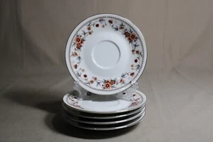 5 SHEFFIELD Saucers In The Anniversary Pattern, Japan - Picture 1 of 4