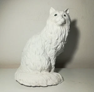 STATUA GATTO DA GIARDINO O DA CASA BIANCO SOPRAMMOBILE - Foto 1 di 14