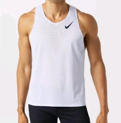 Nike Men's Small AeroSwift Dri-FIT ADV Running Singlet purple FN4231-085 - Image 1 of 4