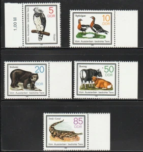 GERMANY DDR 1985 ANIMALS, Full set of MNH stamps, Mi.Nr. 2952-2956 - Picture 1 of 1