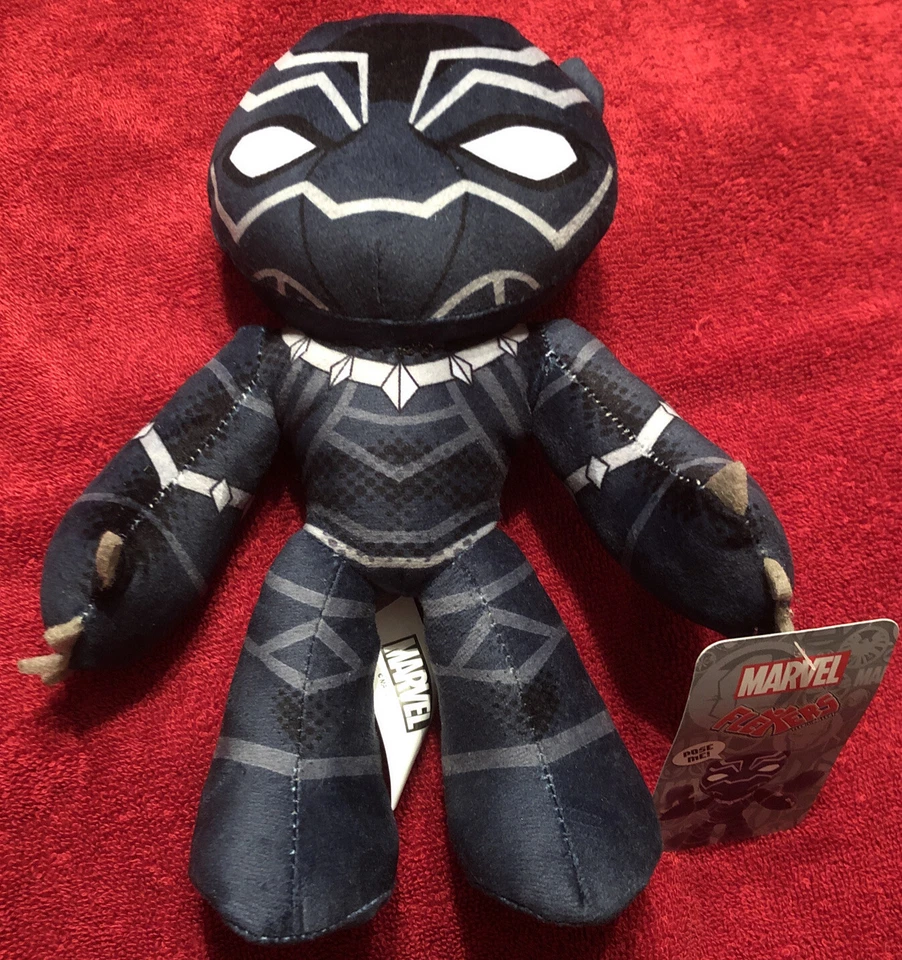 Black Panther Marvel Flexers Poseable Plush Doll 9in -