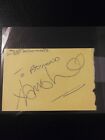 Signed  Tom Watt Eastenders Actor & Billy Pearce Comedian Autograph Book Page
