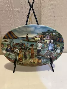 Brunelli Fish Market 8X6 Oval Plate - Picture 1 of 2