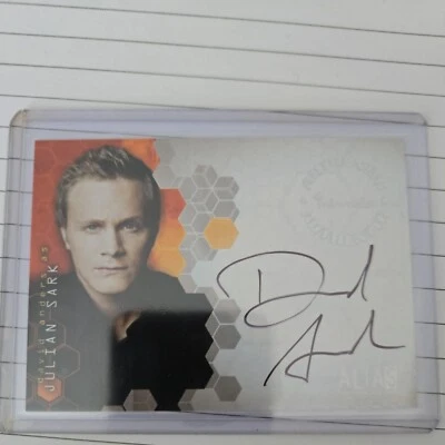 ALIAS  Autograph And Pieceworks Card  Inkworks a-19 David Anders aka Julian Sark - Image 1 of 2