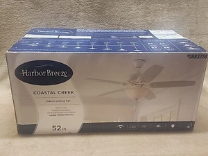 Harbor Breeze, 52" Coastal Creek LED Ceiling Fan with Light Kit w Frosted Shade - Picture 1 of 13