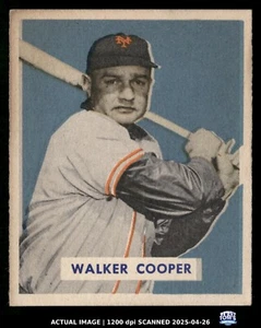 1949 Bowman #117 WALKER COOPER New York Giants EX - Picture 1 of 2