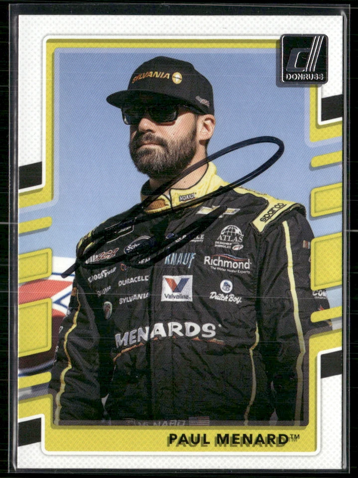 Paul Menard Signed 2018 Donruss IP Auto #58 - Image 1 of 2