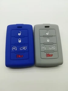 2*Silicone Remote Key Cover for 2021 2022 Jeep Grand Cherokee L Grand Wagoneer - Imagen 1 de 7