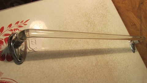 Antique Glass Towel Bar & Brackets- 19"  No. 8 Cover