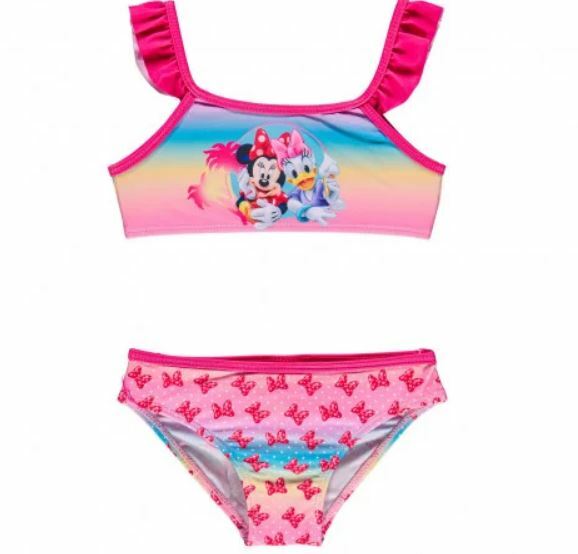 Costume Da Bagno Bimba Due Pezzi - Top Maniche Larghe & Pantaloncini Vita Alta - Stampa Limone O Stelle Marine - Foto 5