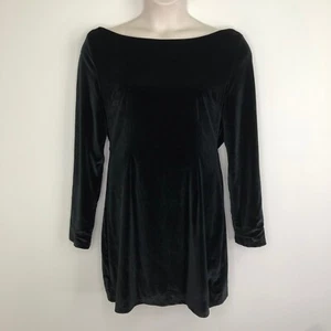 Bianca & Bridgett NWT Vienna dress size 14 BLACK velvet cowl back long sleeve - Picture 1 of 12