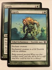 2x MTG Lignify Mystery Booster - Duel Decks Anthology, Garruk vs. Liliana NM