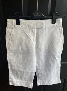United Colors of Benetton White Cropped Pants - Size 38 / US 2 - Picture 1 of 2