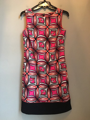 Abito Alyx Limited Cambio Senza Maniche Donna 6 Rosa Arancione Elasticizzato Stampa Geometrica