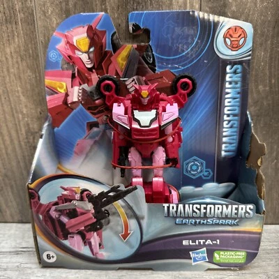 Transformers Earthspark Warrior - Elita-1 Pink New In Box - Image 1 of 4