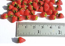 Dollhouse Miniature Food Tiny Strawberry Mini Fruit Vegetable Lot 👻🧲 8LgStrbry
