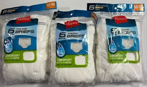18 Pair Boys Hanes Tagless Comfort Soft White Briefs. Medium 10-12 - Picture 1 of 6