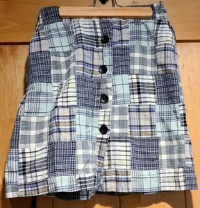For the Republic Madras Patchwork Plaid Skirt. Girls size 10. Womens 0 READ! - Picture 1 of 10