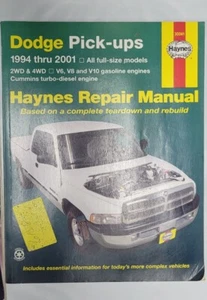 HAYNES REPAIR Shop Manual 30041 Dodge Pick Up 1994-2001 2WD 4WD - Picture 1 of 5