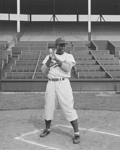 Brooklyn Dodgers JACKIE ROBINSON Glossy 8x10 Photo Baseball Print Vintage Poster Cover