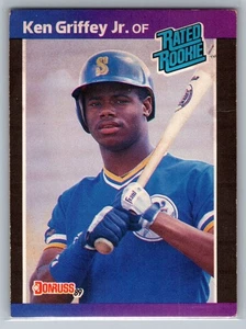 1989 Donruss - Rated Rookie Ken Griffey Jr #33 (RC) - VG-EX *TEXCARDS* - Picture 1 of 2