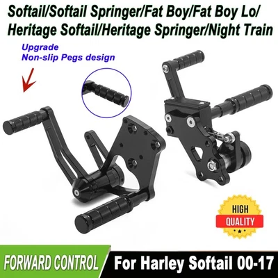 Forward Controls For Harley Softail FatBoy FLSTF 00-17 Softail Slim FLS 2012-17 - image 1 of 4