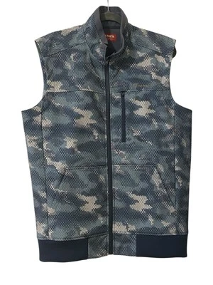 SIMMS Fishing Vest Men's size M Green Gray Modern Camo - Image 1 of 4