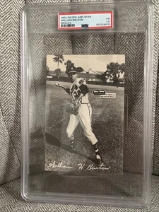 1954-56 Spic and Span Braves Postcard William Bill Bruton Graded PSA 1.5 - Picture 1 of 4