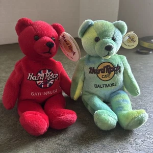 HARD ROCK CAFE 2 BEARS Gatlinburg/Baltimore with Tags preowned - Picture 1 of 7