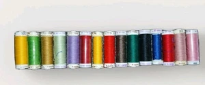 Mettler Cotton & Silk Finish thread lot 15 spools 150m Mixed Colors Swiss Spain - Picture 1 of 5