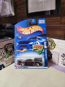 👓Hot Wheels 2002 #118🔥Mercedes-Benz CLK-LM Metalflake Borgoña⭐Rueda de encaje crm - Imagen 1 de 7